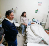 Presidente visita a heridos, carretera al occidente bajo control de FFAA y la Policía