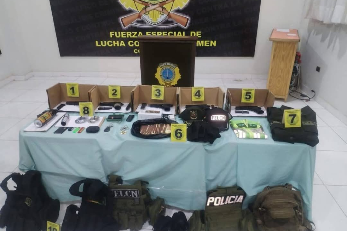 Encarcelan a siete implicados con posesión de armas de fuego