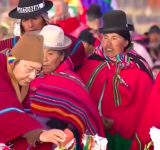 Presidente pide en el Willka Kuti 5533 unidad y mejores días para los bolivianos durante el Bicentenario 