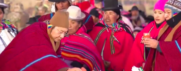 Presidente pide en el Willka Kuti 5533 unidad y mejores días para los bolivianos durante el Bicentenario 