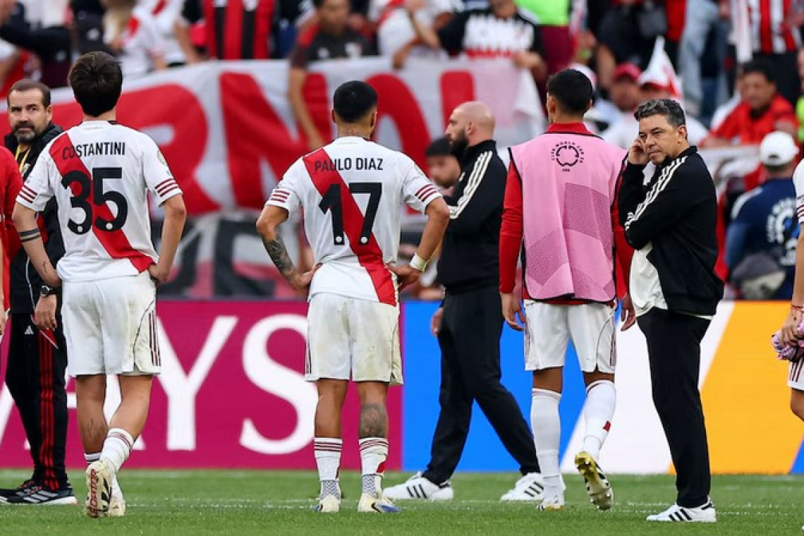 River chocó con la jerarquía del Inter y se fue con una imagen fea del Mundial de Clubes