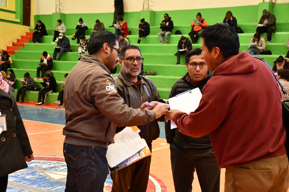 Los 772 postulantes a Notarios Electorales  para el área urbana y rural dieron examen 