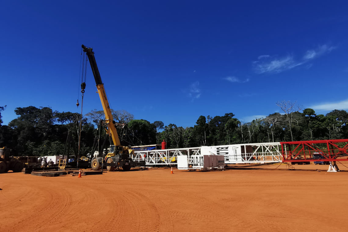 YPFB realiza el montaje de equipo para iniciar la perforación del Pozo Tomachi-X1 I.E. en Pando