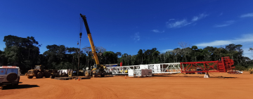 YPFB realiza el montaje de equipo para iniciar la perforación del Pozo Tomachi-X1 I.E. en Pando
