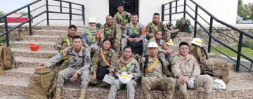 Militares y civiles cumplieron prueba de aptitud para bomberos forestales