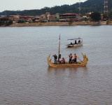 Los ríos de Bolivia cobran vida en histórica travesía de la Balsa de Totora “Pipilintu” con apoyo de la Armada