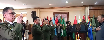 Piden lealtad a nuevos comandantes de Potosí, Tarija, Beni y al director de la FELCN