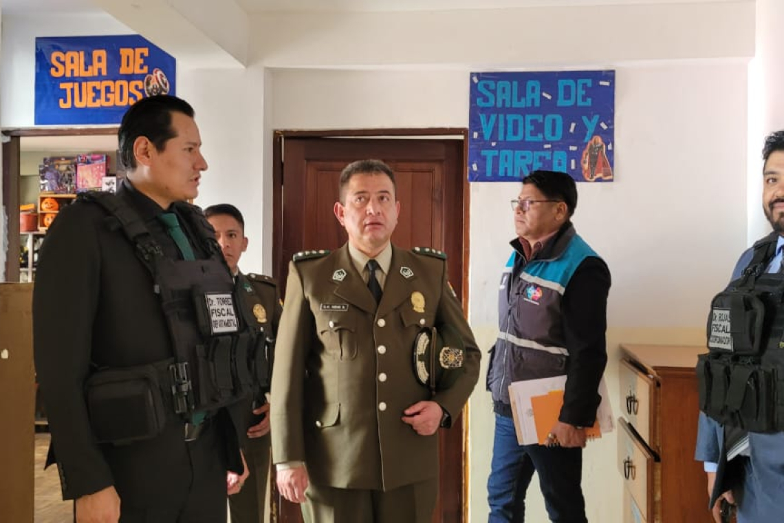 Fiscalía-FELCC allanan Hogar de Niños ante denuncias de hechos de violencia