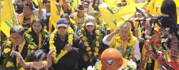 El candidato de la Alianza Unidad inició en Oruro y Potosí los cierres de campaña