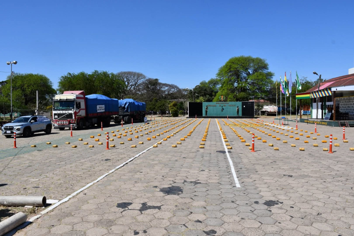 𝗙𝗘𝗟𝗖𝗡 afecta al narcotrafico en $us 𝟳𝟬𝟱.𝟴𝟵𝟬 en Robore