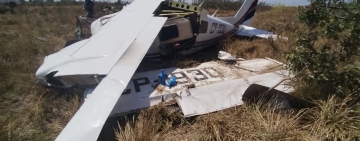 En provincia Iténez se siniestra una avioneta hay dos heridos graves