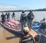 Navales incautan 300 paquetes de arroz valuado en Bs135.000 en frontera con Brasil