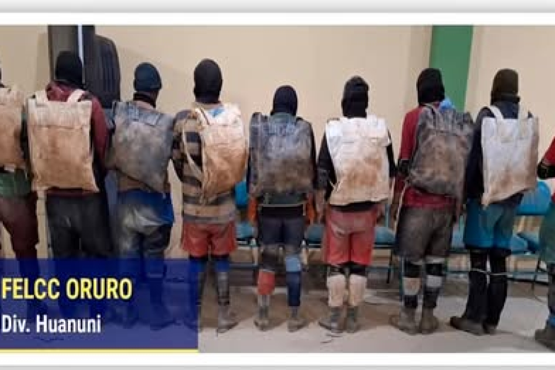 Detienen a 9 personas por presunto intento de juqueo en mina Huanuni