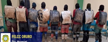 Detienen a 9 personas por presunto intento de juqueo en mina Huanuni