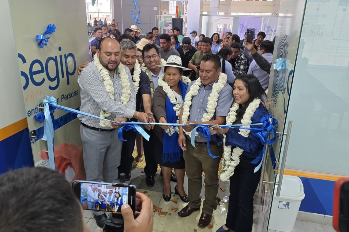 En nueva oficina del SEGIP se vaticina emitir 6.000 cedulas al mes