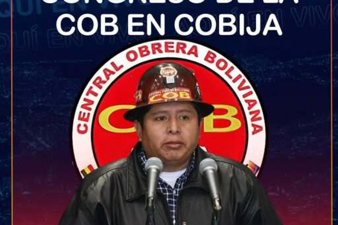 Conforman presídium del XVIII Congreso de la COB y Juan Carlos Huarachi deja de ser dirigente