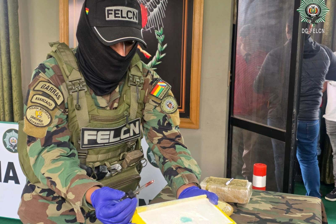 La FELCN-Santa Cruz confisca 127 kilos de droga y afecta al ilícito en $us 296.287