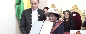 Lara recibe credencial de vicepresidente con el compromiso de levantar a Bolivia