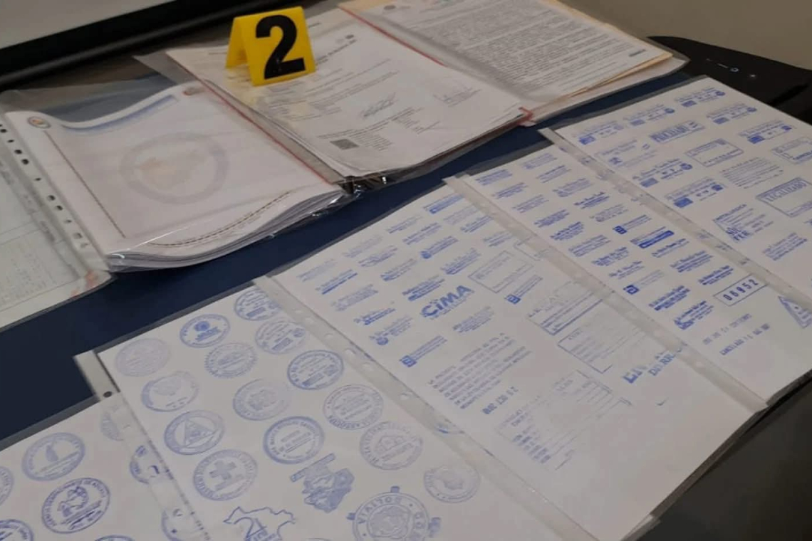 Fiscalía y DACI desmantelan red criminal que fraguaba folios reales y documentos