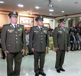 Posesionan a los nuevos comandantes departamentales de la Policía; Jaime Iván Alemán Guzmán asume el mando en Oruro