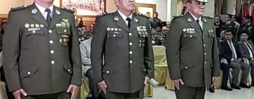 Posesionan a los nuevos comandantes departamentales de la Policía; Jaime Iván Alemán Guzmán asume el mando en Oruro
