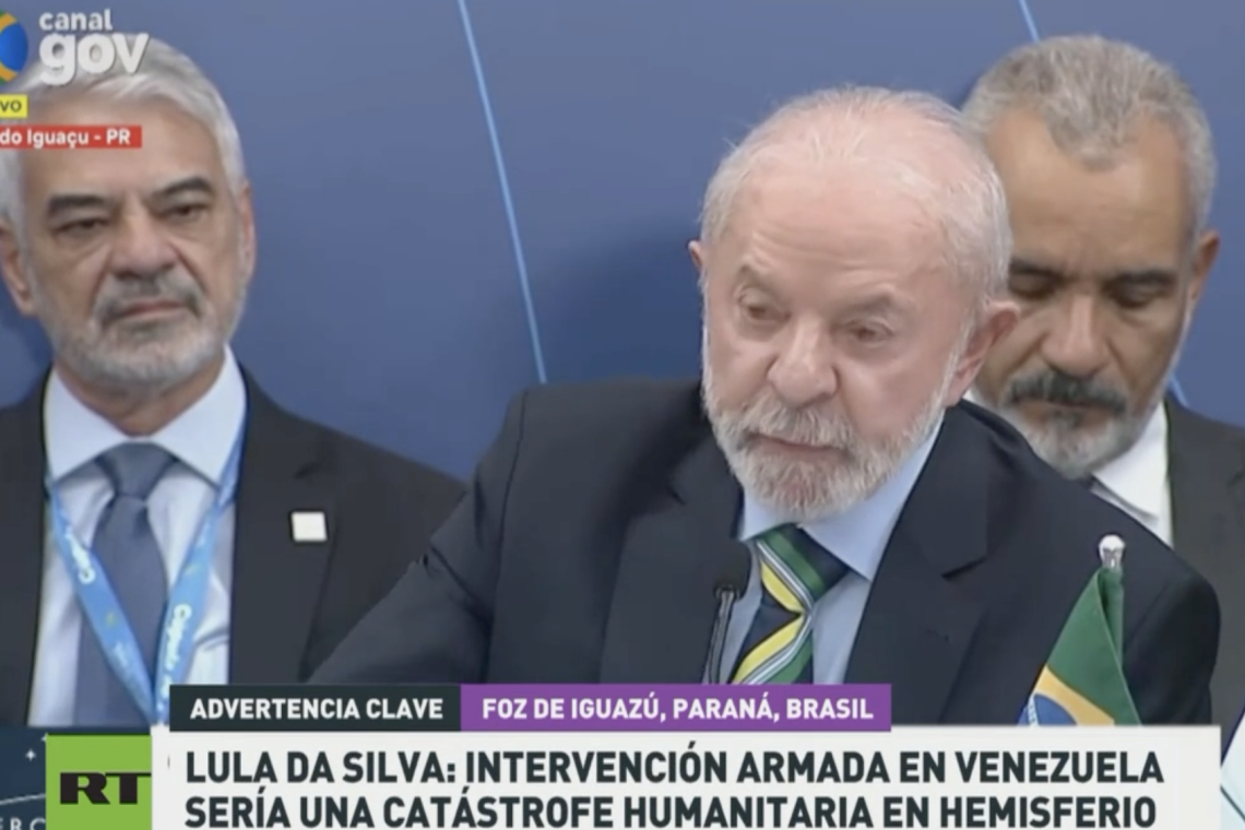 Lula: "Una intervención armada en Venezuela sería una catástrofe humanitaria"