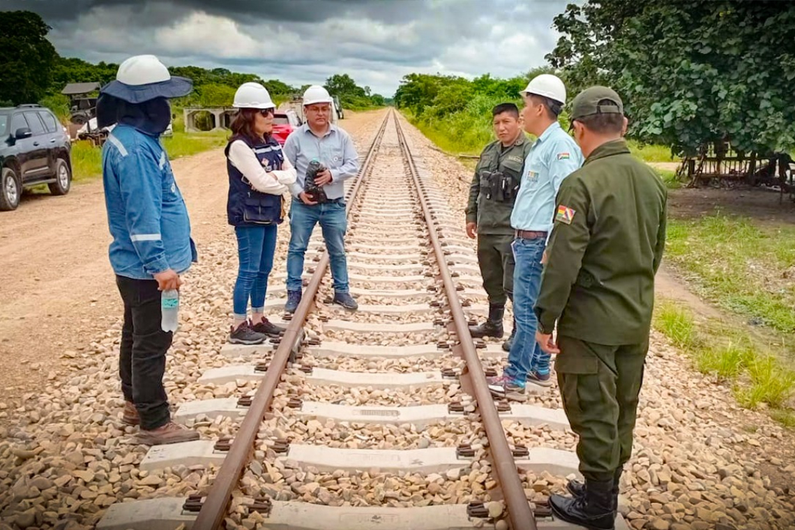 En febrero de 2026 será la prueba de carga del primer tramo de la ferrovía Montero-Bulo Bulo