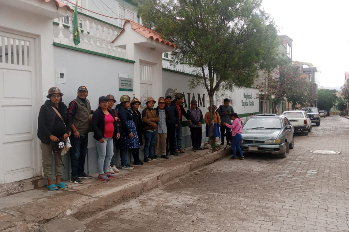 Mineros toman la AJAM-Tupiza por designación de autoridades foráneas 