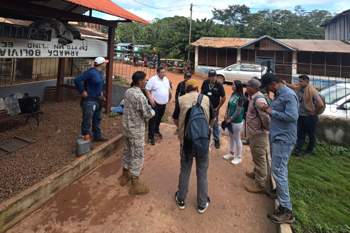 En Pando desarrollan inspección ocular por presunta explotación ilegal de minerales