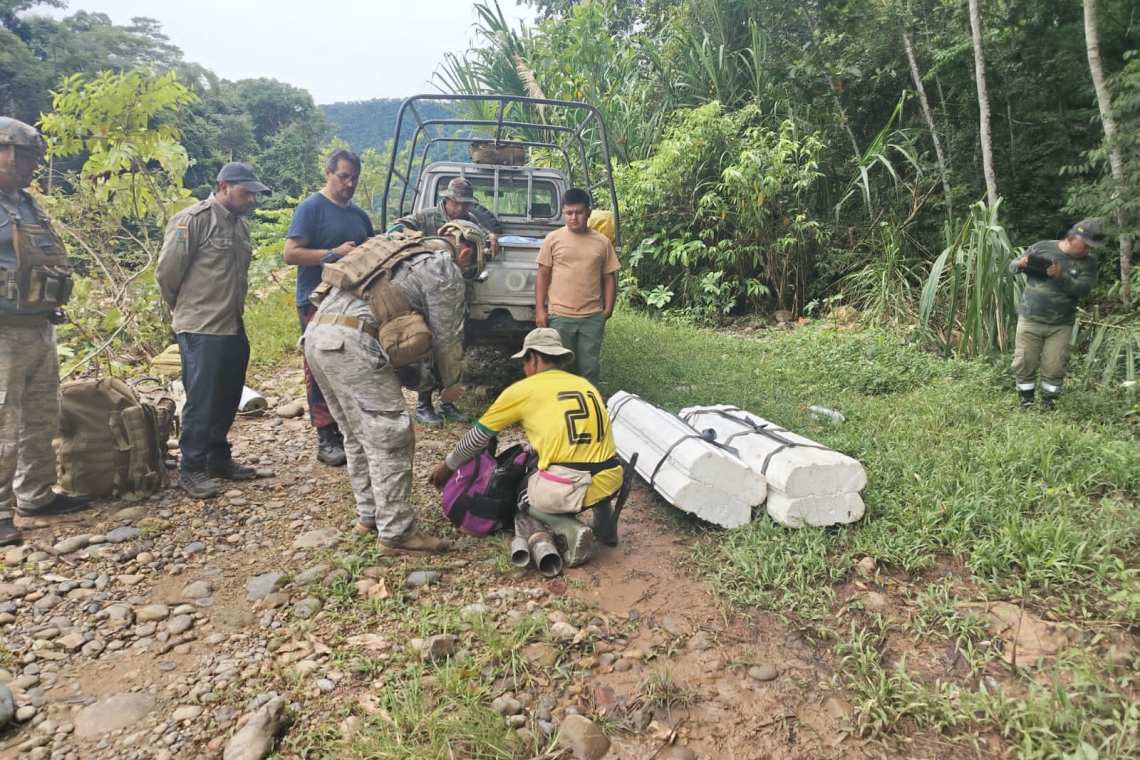 Marinos desmantelan campamentos de minería ilegal en el Madidi