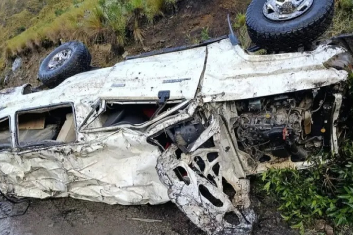 Dos personas mueren en un accidente en el norte de La Paz