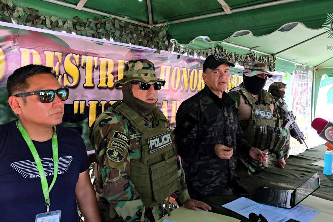 En ofensiva antidroga se afecta al narcotráfico con $us 3,5 millones 