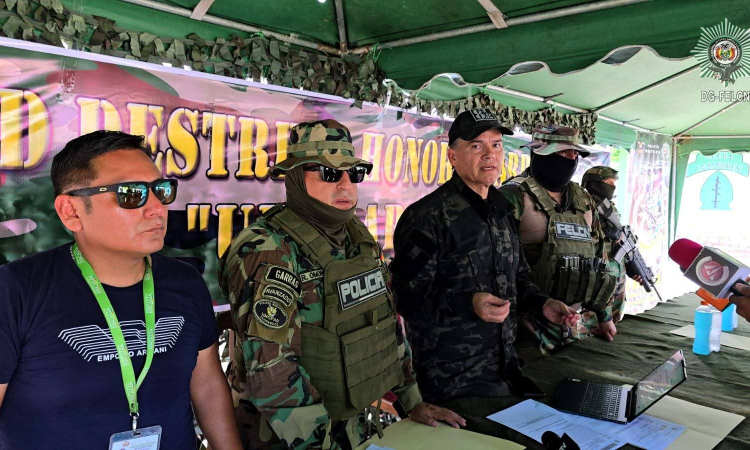 En ofensiva antidroga se afecta al narcotráfico con $us 3,5 millones 