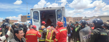 Incendio en taller mecánico de Oruro deja 20 heridos
