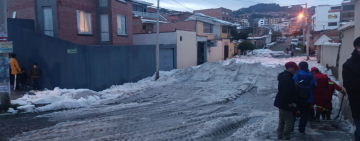 Alcaldía activa atención inmediata tras lluvia con granizo en La Paz
