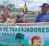 Defensor del Pueblo in situ tendrá un encuentro con marchistas desde Pando contra la Ley 1720