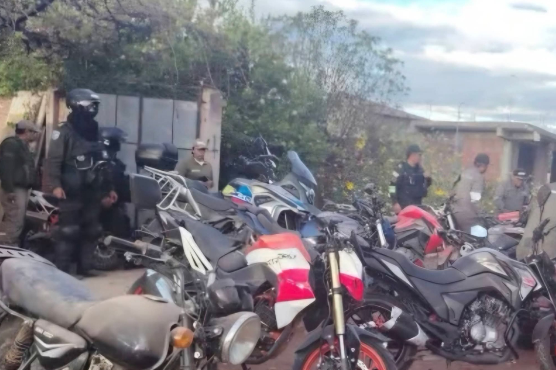 En un mega-operativo la Policía recupera 45 motocicletas y destapa red criminal