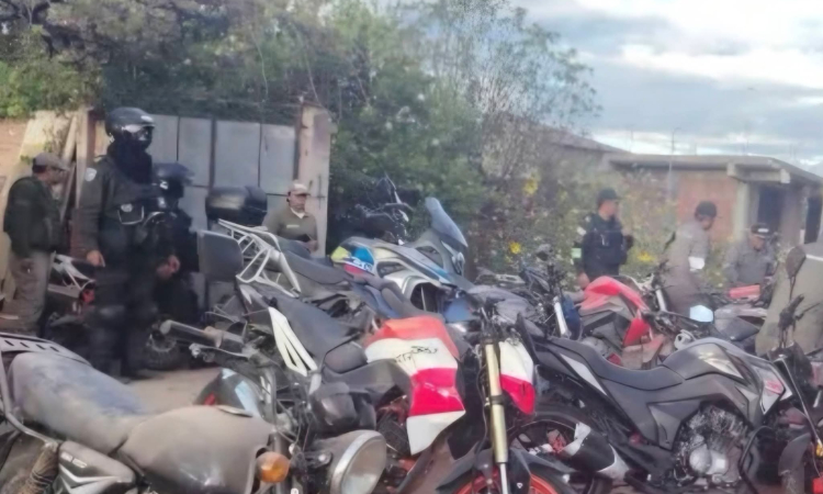 En un mega-operativo la Policía recupera 45 motocicletas y destapa red criminal