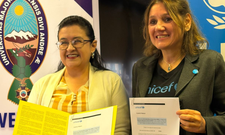 UMSA y UNICEF firman un plan que apuesta por vocaciones científicas y más mujeres líderes en la ciencia
