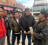 Presidente instruye restablecer dialogo con el transporte en el punto de bloqueo