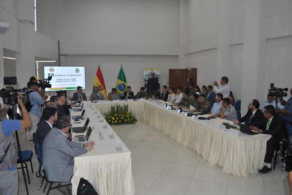 Bolivia y Brasil consolidan cinco ejes de acción conjunta contra el narcotráfico