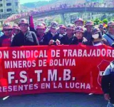 Federación de mineros convoca a paro y bloqueo nacional movilizado 