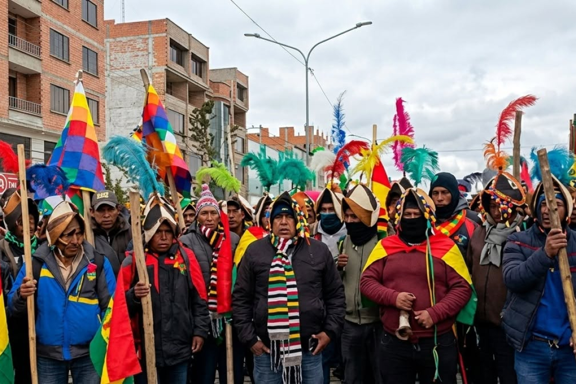 Policía recomienda evitar circular por el centro paceño este miércoles por marchas