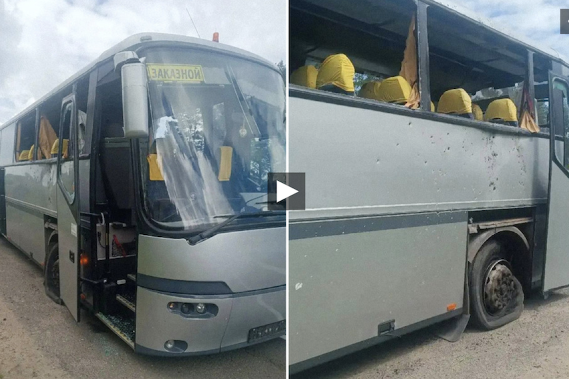 Kiev ataca un autobús de un equipo infantil de fútbol de Bielorrusia 