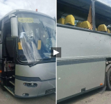 Kiev ataca un autobús de un equipo infantil de fútbol de Bielorrusia 