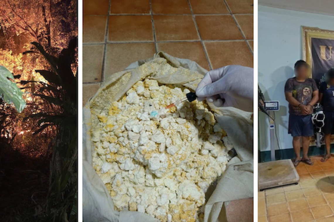 FELCN aprehende a cinco personas y destruye diez fábricas móviles de cocaína en Cochabamba