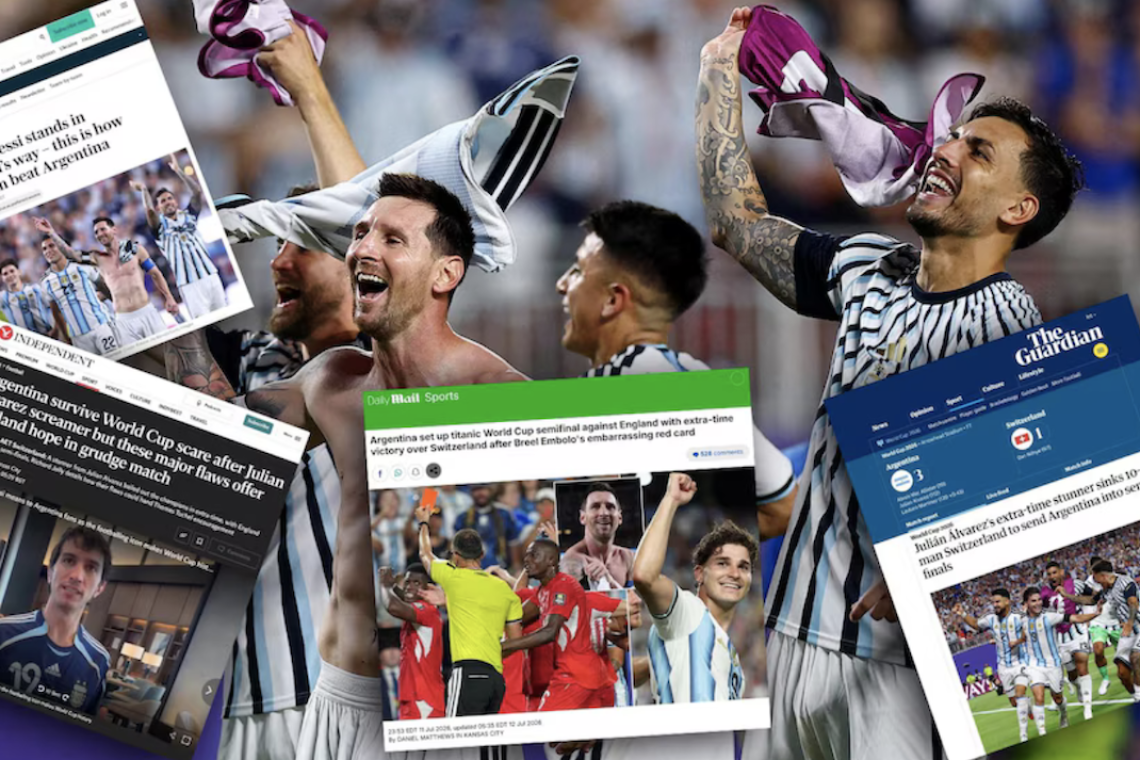 “Partido con cuentas pendientes” y “una cita con Messi”: las repercusiones en Inglaterra tras la clasificación de Argentina
