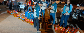 ANH, Intendencia y Policía decomisan 600 litros de gasolina en Trinidad