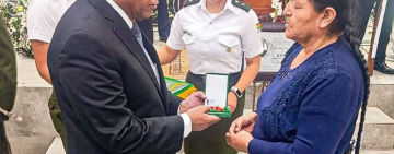Gobierno y Policía rinden homenaje póstumo al Tte. Yerson Salazar asesinado en cumplimiento del deber
