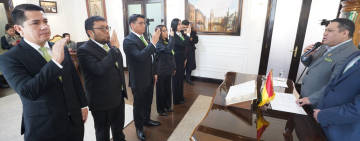 Fiscal General posesiona a nuevos fiscales departamentales de Beni, Tarija, Oruro, Chuquisaca y Potosí 